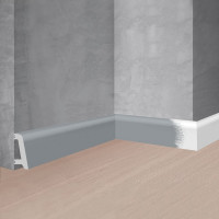 Напольный плинтус Stenopol 58х18х2000 мм под покраску C7231