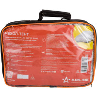 Универсальный защитный чехол-тент Airline на автомобиль, L 520x192x120 см, серый, молния для двери AC-FC-03