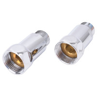 Прямое соединение для полотенцесушителя SG г/ш 3/4"х1/2", хром, 2 шт 731SCH0504