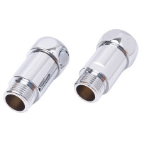 Прямое соединение для полотенцесушителя SG г/ш 3/4"х1/2", хром, 2 шт 731SCH0504