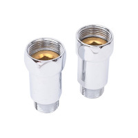 Прямое соединение для полотенцесушителя SG г/ш 3/4"х1/2", хром, 2 шт 731SCH0504
