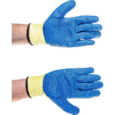 Перчатки Gigant х/б с рельефным латексным покрытием GHG-06