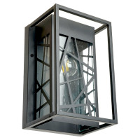 Садово-парковый светильник FERON серии «Ницца», PL641 60W, E27, IP44, черный, 4-х гранник 11647