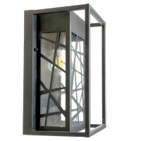 Садово-парковый светильник FERON серии «Ницца», PL641 60W, E27, IP44, черный, 4-х гранник 11647