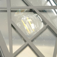 Садово-парковый светильник FERON серии «Ницца», PL641 60W, E27, IP44, черный, 4-х гранник 11647