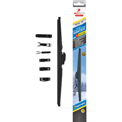 Щетка стеклоочистителя зимняя WINTER 18"/45 см, 7 адаптеров SKYBEAR 703180