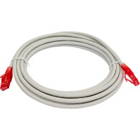 Патч-корд Hyperline PC-LPM-UTP-RJ45-RJ45-C5e-5M-LSZH-GY U/UTP, Cat.5e (100% Fluke Componen 42301