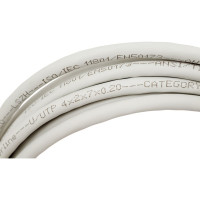 Патч-корд Hyperline PC-LPM-UTP-RJ45-RJ45-C5e-5M-LSZH-GY U/UTP, Cat.5e (100% Fluke Componen 42301