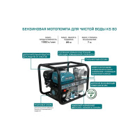Мотопомпа Konner&Sohnen KS 80