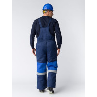 Зимний костюм Профи-Норд, ткань Смесовая 250, полукомбинезон, темно-синий/васильковый, 48-50; 170-176 Факел 87468915.003