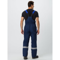 Зимний костюм Вектрон-2 СОП, ткань Смесовая 240, полукомбинезон, темно-синий/черный/васильковый, 64-66; 182-188 Факел 87474772.013