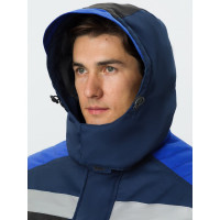 Зимний костюм Вектрон-2 СОП, ткань Смесовая 240, полукомбинезон, темно-синий/черный/васильковый, 64-66; 182-188 Факел 87474772.013