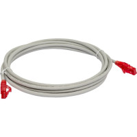 Патч-корд Hyperline PC-LPM-UTP-RJ45-RJ45-C5e-3M-LSZH-GY U/UTP, Cat.5e 100% Fluke Componen 42273