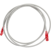 Патч-корд Hyperline PC-LPM-UTP-RJ45-RJ45-C5e-2M-LSZH-GY U/UTP, Cat.5e 100% Fluke Component 42272