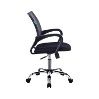 Компьютерное кресло Бюрократ CH-695N/SL сетка темно-синий TW-11 крестовина хром CH-695N/SL/DG/TW-11