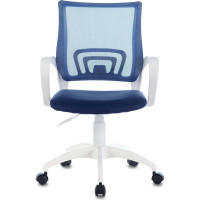 Компьютерное кресло Бюрократ CH-W695NLT темно-синий крестовина пластик белый CH-W695NLT/DB/TW-10N