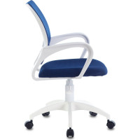 Компьютерное кресло Бюрократ CH-W695NLT темно-синий крестовина пластик белый CH-W695NLT/DB/TW-10N