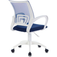 Компьютерное кресло Бюрократ CH-W695NLT темно-синий крестовина пластик белый CH-W695NLT/DB/TW-10N