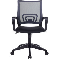 Компьютерное кресло Бюрократ CH-695N спинка сетка серый сиденье черный CH-695N/DG/TW-11