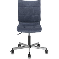 Компьютерное кресло Бюрократ CH-330M темно-синий велюр крестовина металл CH-330M/LT-27