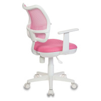 Детское компьютерное кресло Бюрократ CH-W797 розовый спинка сетка пластик белый CH-W797/PK/TW-13A