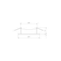 Встраиваемый светильник Elektrostandard 110 MR16, золотой a053333