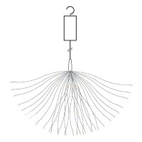 Линейная гирлянда FERON CL595, от батареек, 100 LED, мультиколор, статичная, IP20 41656