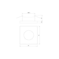 Встраиваемый светильник Elektrostandard 119 MR16, белый a053350