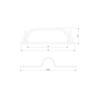 Гибкий профиль Elektrostandard LL-2-ALP012 алюминиевый, черный/черный для LED ленты (под ленту до 10mm) a053629