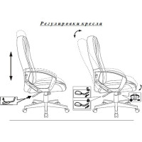 Кресло руководителя Бюрократ T-898/3C1 серый крестовина пластик T-898/3C1GR