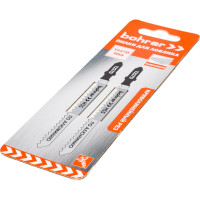 Пилки по алюминию для лобзика T227D (2 шт; 100х75 мм; HSS; шаг 3 мм) BOHRER 37402274