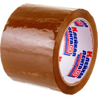 Упаковочная клейкая лента ООО Комус 75 мм х 66 м х 47 мкм, коричневая, Россия 27257