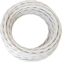 Силовой кабель Retro Electro, ретро, 3х2,5, белый, длина бухты 50 2254761