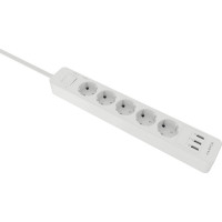 Удлинитель с USB зарядкой HARPER UCH-560 White H00003014