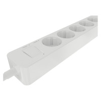 Удлинитель с USB зарядкой HARPER UCH-560 White H00003014