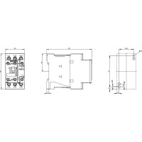 Контактор Siemens 3 полюса AC-3, 11КВТ/400В, Блок-Контакты 1НО+1НЗ 3RT20261BB40