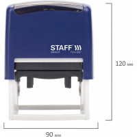 Самонаборный штамп STAFF Printer 8027 8-строчный, оттиск 60х40 мм, кассы в комплекте 237430