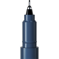 Маркер перманентный для CD/DVD Berlingo "Multiline PE50", черный, 0,5мм, 12 шт. PM6434