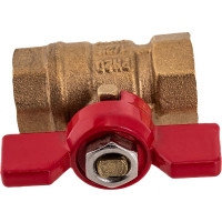 Шаровой кран ProfECO 1/2 ВР-ВР, муфтовый, бабочка, Ду15, Ру20 11Б27п1 PE-12FFB