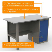 Однотумбовый верстак IRONMEBEL ML 1200 M-OMLMDC1200new
