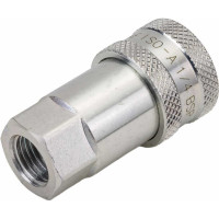 Соединение быстроразъемное серия А ISO 7241-A (1/4"; розетка; оцинкованная сталь) TITAN LOCK TL2AF