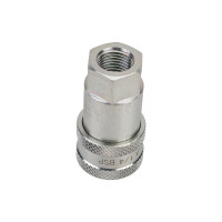 Соединение быстроразъемное серия А ISO 7241-A (1/4"; розетка; оцинкованная сталь) TITAN LOCK TL2AF