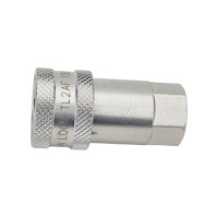 Соединение быстроразъемное серия А ISO 7241-A (1/4"; розетка; оцинкованная сталь) TITAN LOCK TL2AF