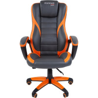 Игровое кресло CHAIRMAN game 22 экопремиум серый/оранжевый 00-07019435