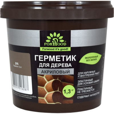 Герметик для дерева Forwood ВДАК-1501, дуб, 1,3 кг 141282 4607017516287