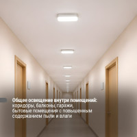 Светильник в ванную настенный светодиодный LED ДПП 3801 8Вт 6500К IP65 белый овал 155х78х57 мм TDM ELECTRIC SQ0329-0812