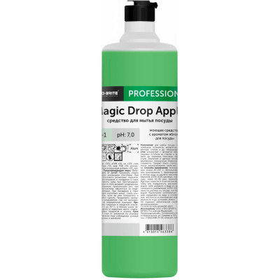Средство для мытья посуды 1 л PRO-BRITE MAGIC DROP APPLE 031-1