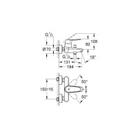 Смеситель для ванны Grohe Eurodisc Cosmopolitan 33390002