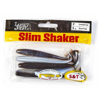 Съедобные искусственные виброхвосты LUCKY JOHN LJ Pro Series SLIM SHAKER 4in, цвет T46, 6шт. 140183-T46
