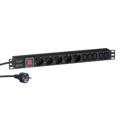 Блок розеток ExeGate ServerPro PDU-19H009 Al-5C135S-EU2.5CU-SW 280867